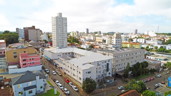 Vista aérea do Hospital Santa Lúcia de Cruz Alta