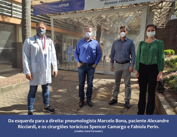 Paciente curado de Covid que recebeu suporte de circulação extracorpóreo tem alta na Santa Casa de Porto Alegre_