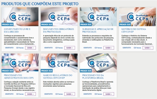 Qualificação dos Comitês de Ética em Pesquisa
