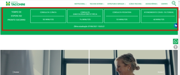 tempo de espera tacchini