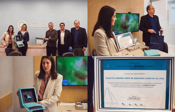 Laboratório Qualitá conquista Certificado Esmeralda