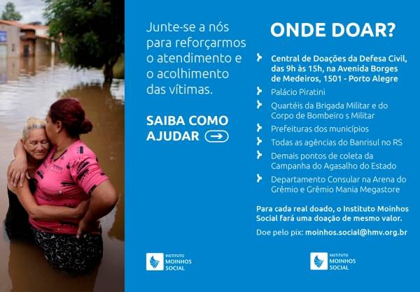 como ajudar enchente rs